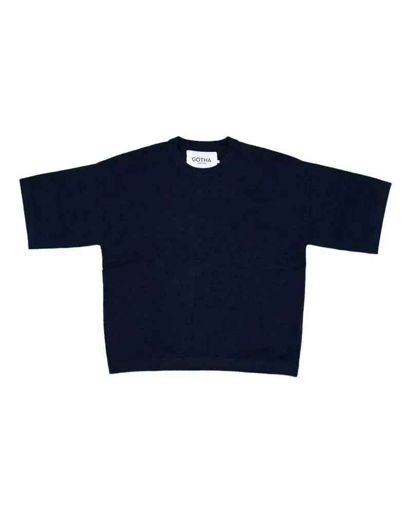 Gotha T-Shirt aus Kaschmir - Blau Blau