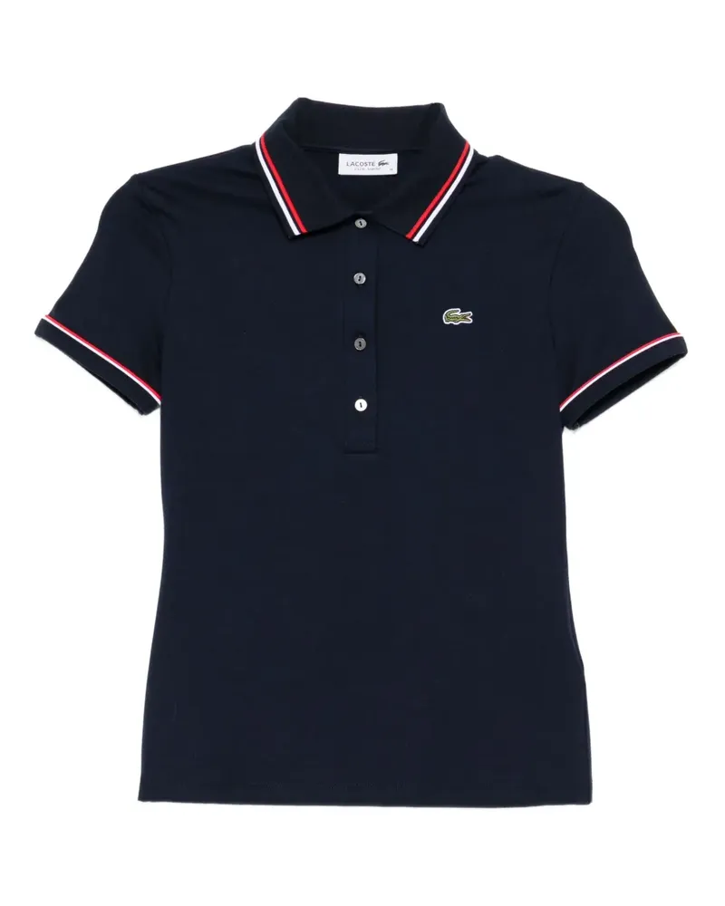 Lacoste Poloshirt mit Logo-Stickerei - Blau Blau