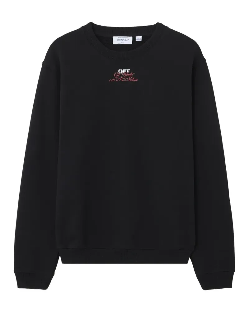 OFF-WHITE x AC Milan graphic-print sweatshirt - Schwarz Schwarz
