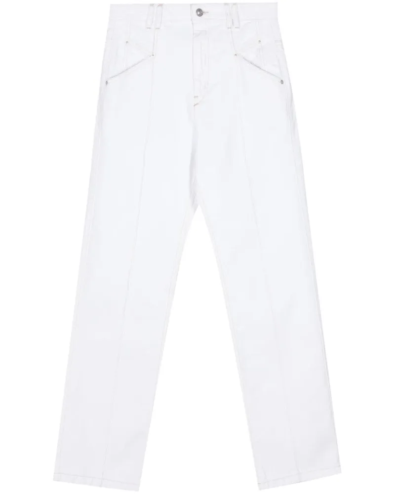 Isabel Marant Nadege Jeans mit hohem Bund - Weiß Weiß