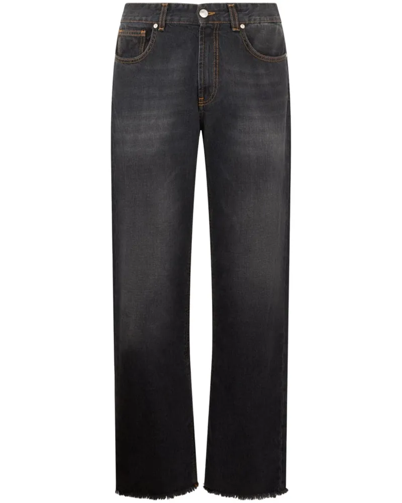 GCDS Wirdo Straight-Leg-Jeans - Schwarz Schwarz