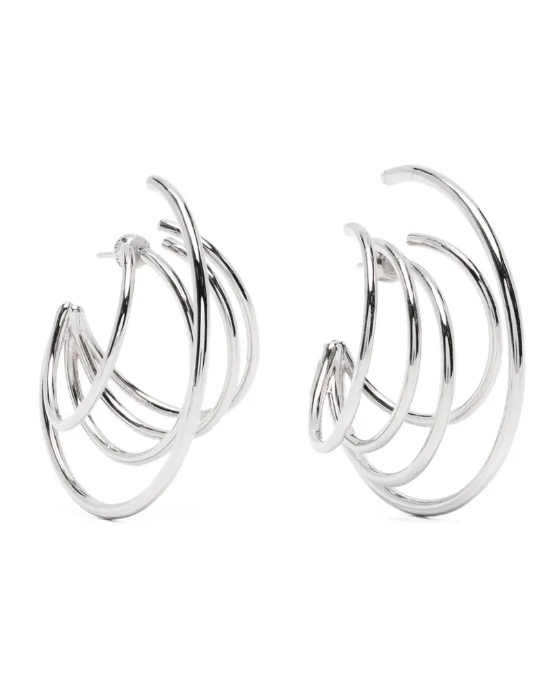 PANCONESI Große Orbit Ohrringe - Silber Silber