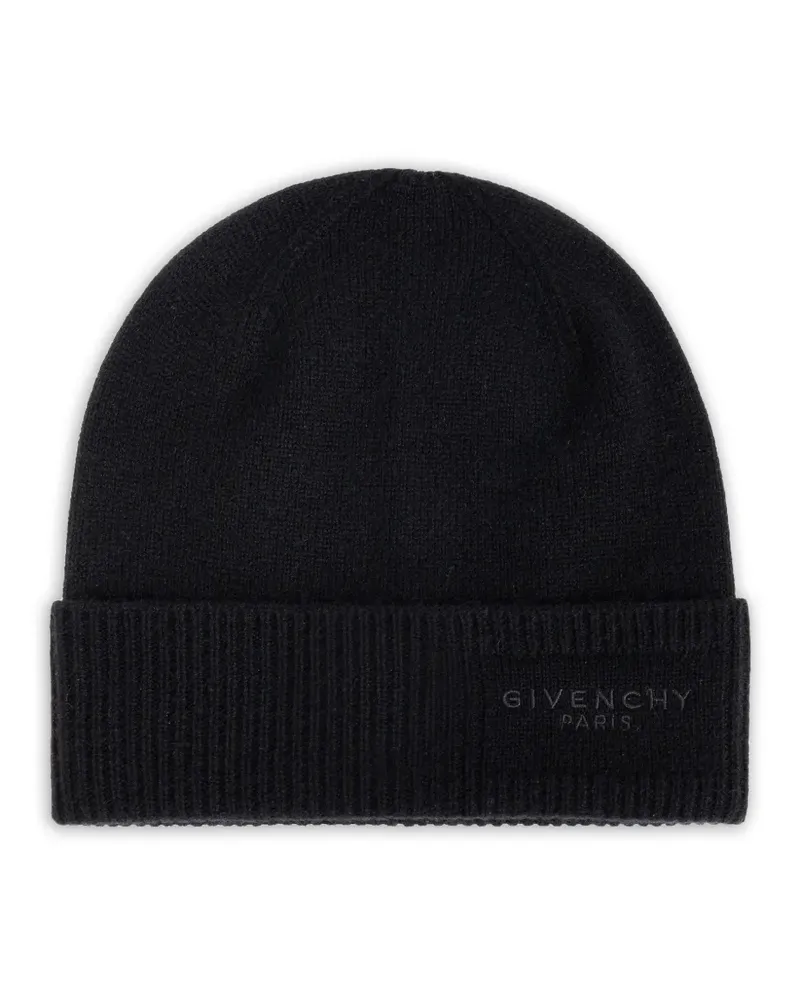Givenchy Beanie mit Logo - Schwarz Schwarz