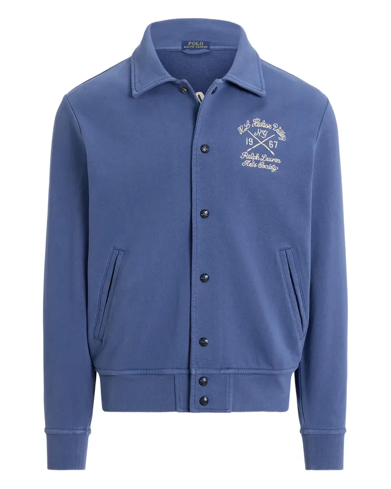 Ralph Lauren embroidered-detail bomber jacket - Blau Blau