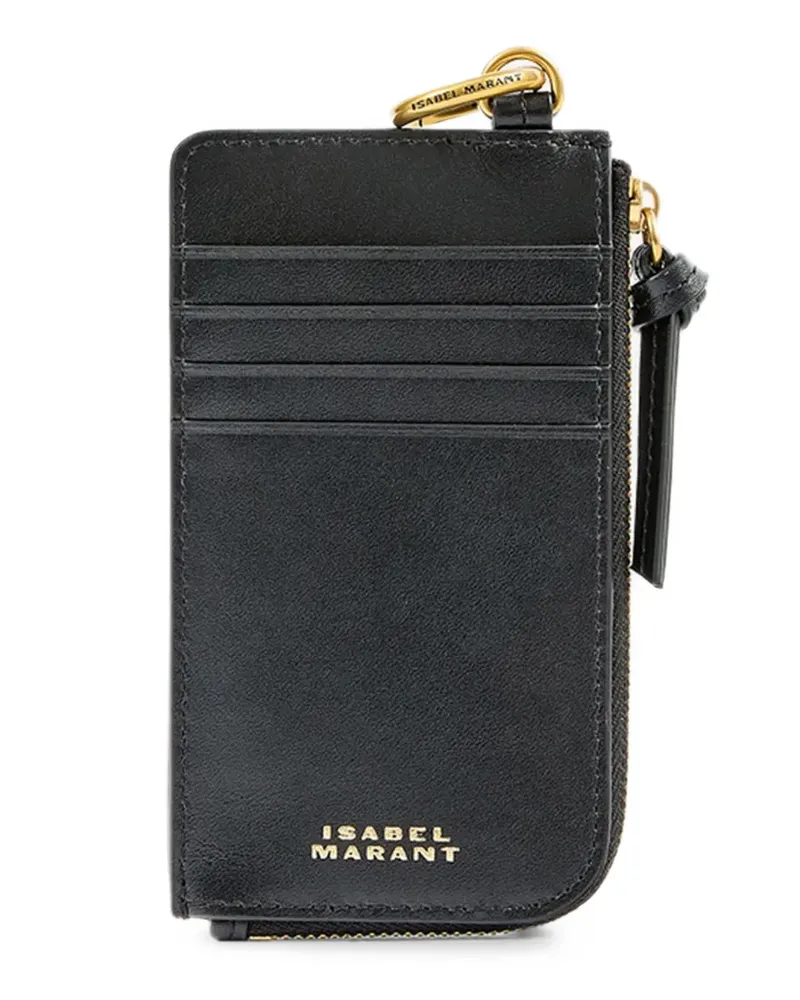 Isabel Marant Oskan leather cardholder - Schwarz Schwarz