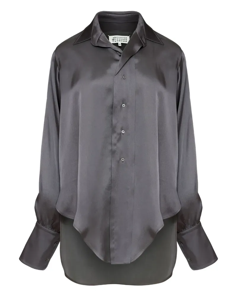 Maison Margiela Hemd aus Satin - Grau Grau