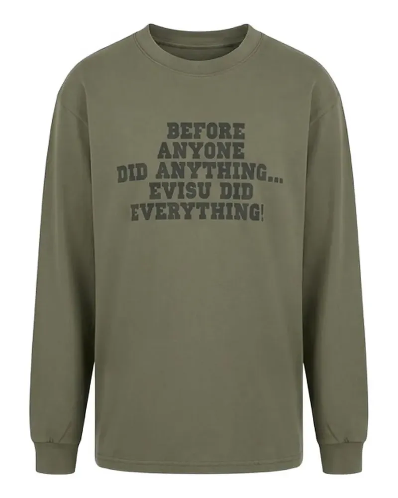 Evisu Daicock-print long-sleeved t-shirt - Grün Grün