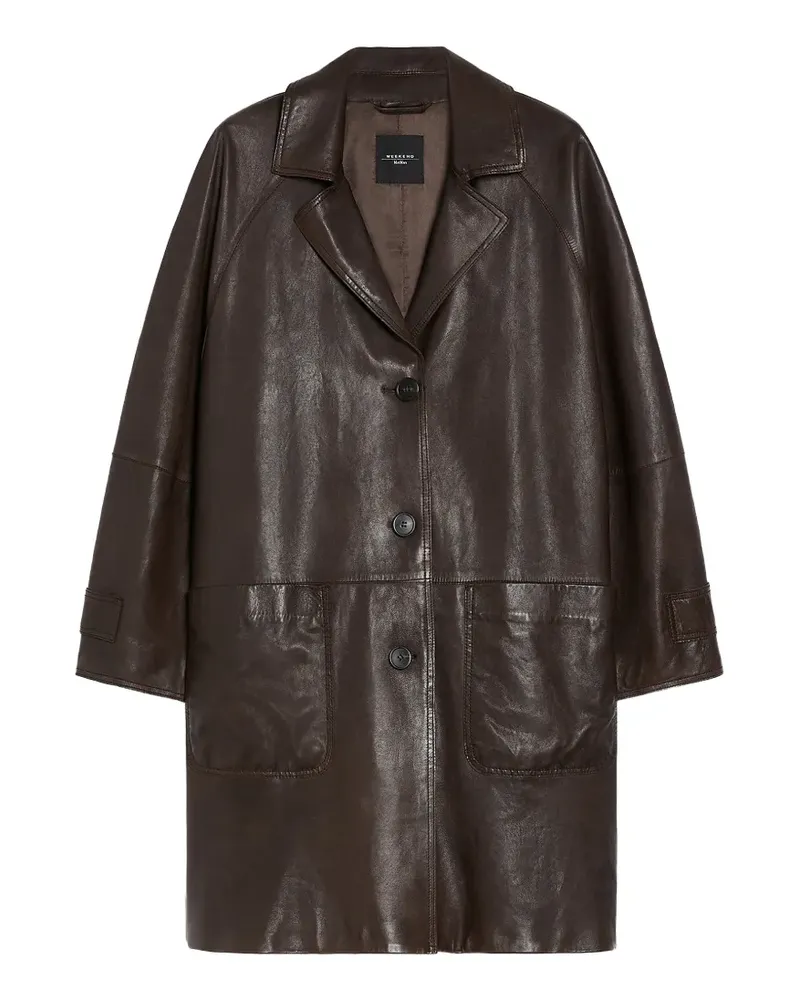 Max Mara Camino leather coat - Braun Braun