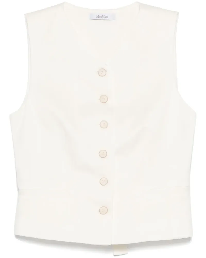 Max Mara Mirella Weste - Weiß Weiß