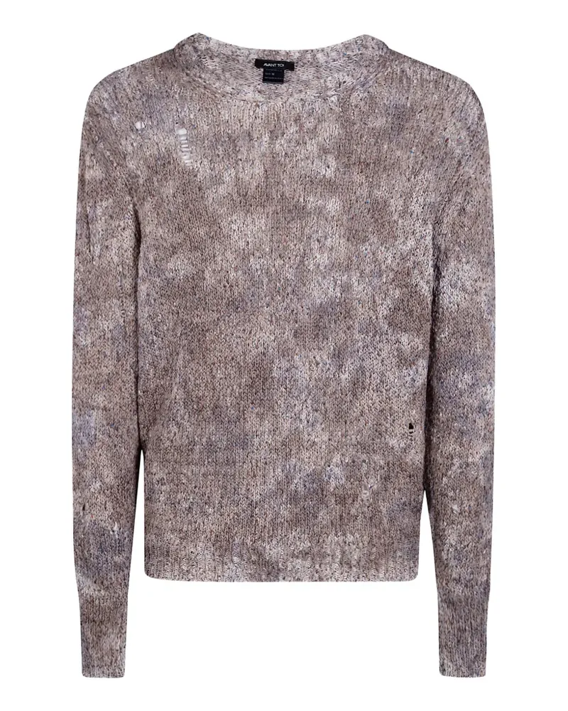 Avant Toi distressed knitted sweater - Nude Nude