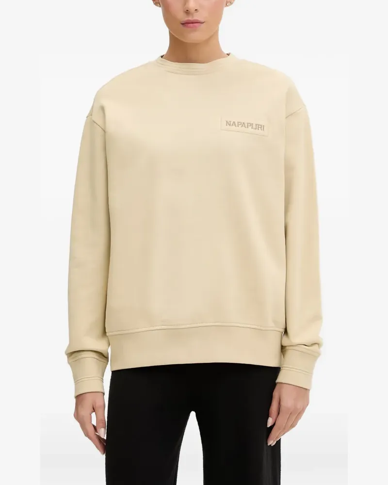 Napapijri Clarao Sweatshirt mit Logo-Patch - Nude Nude