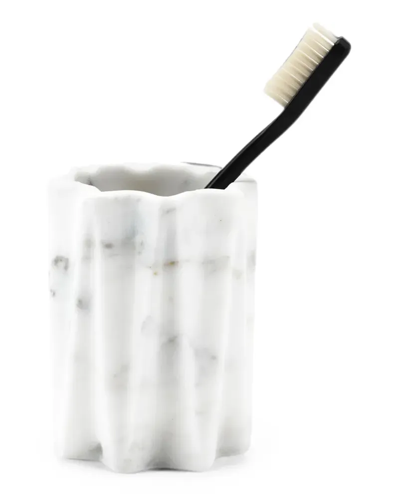 Editions Milano Fold marble brush holder - Weiß Weiß