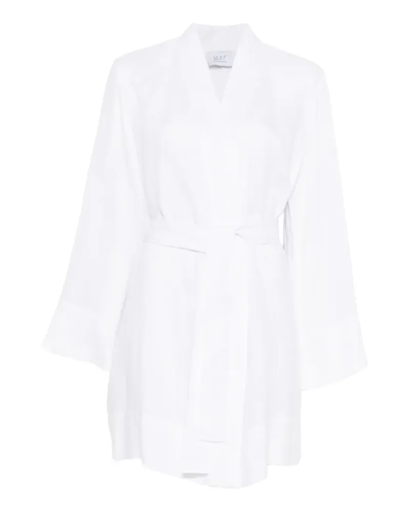 MVP Wardrobe Kleid mit Gürtel - Weiß Weiß