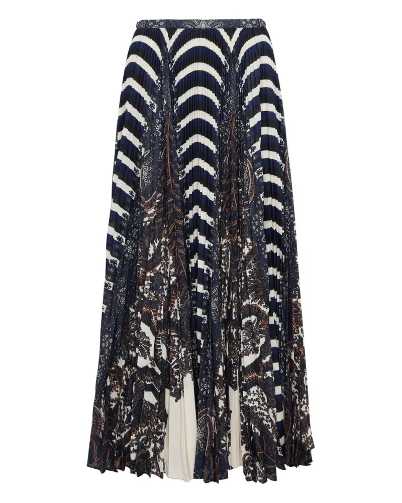 Ulla Johnson Shayna high waist pleated midi skirt - Schwarz Schwarz