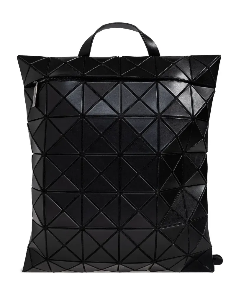 Issey Miyake Flat Pack geometric-pattern backpack - Schwarz Schwarz