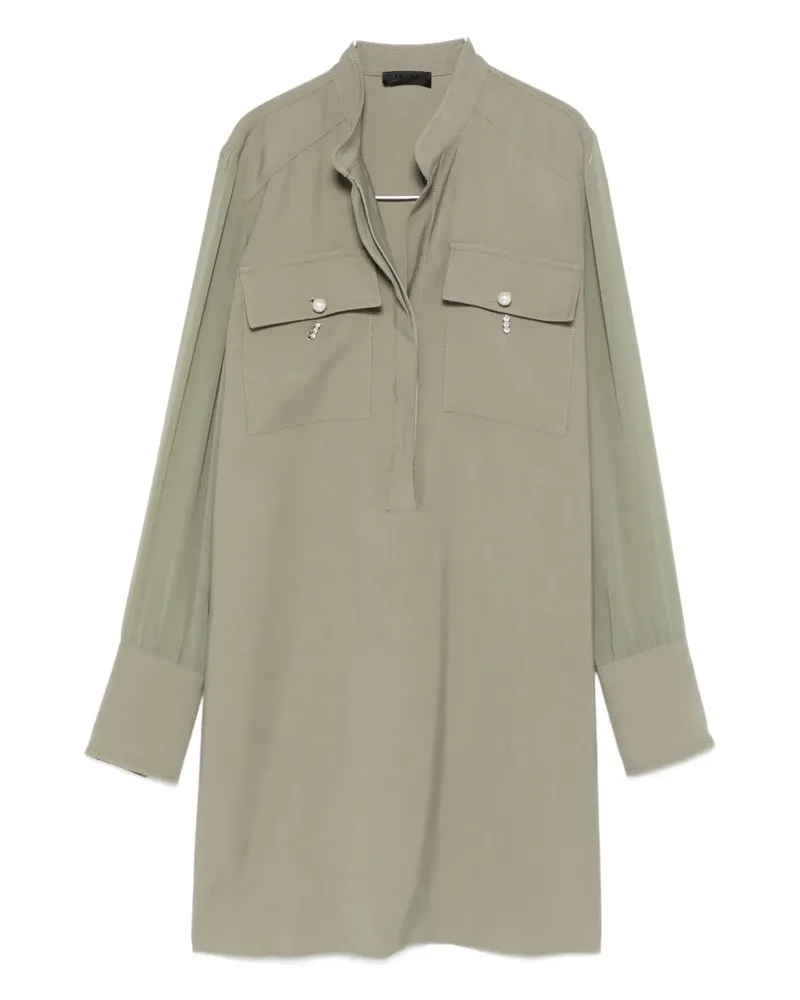 Liu Jo chest-pockets mini dress - Grün Grün