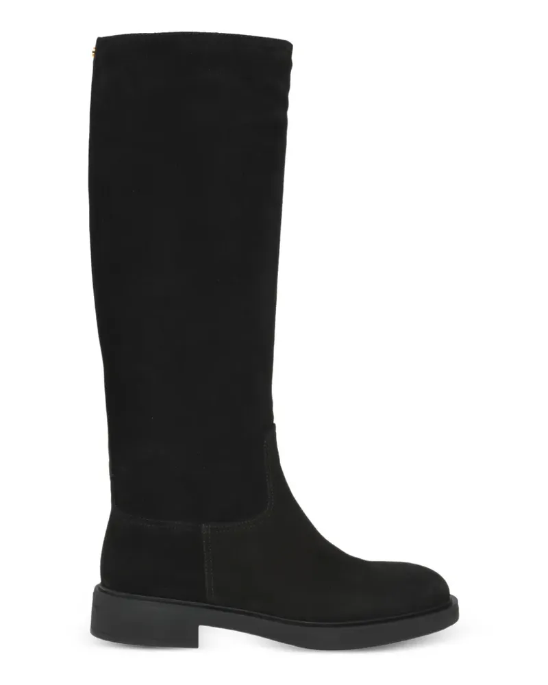 Gianvito Rossi Ascott Stiefel aus Wildleder - Schwarz Schwarz