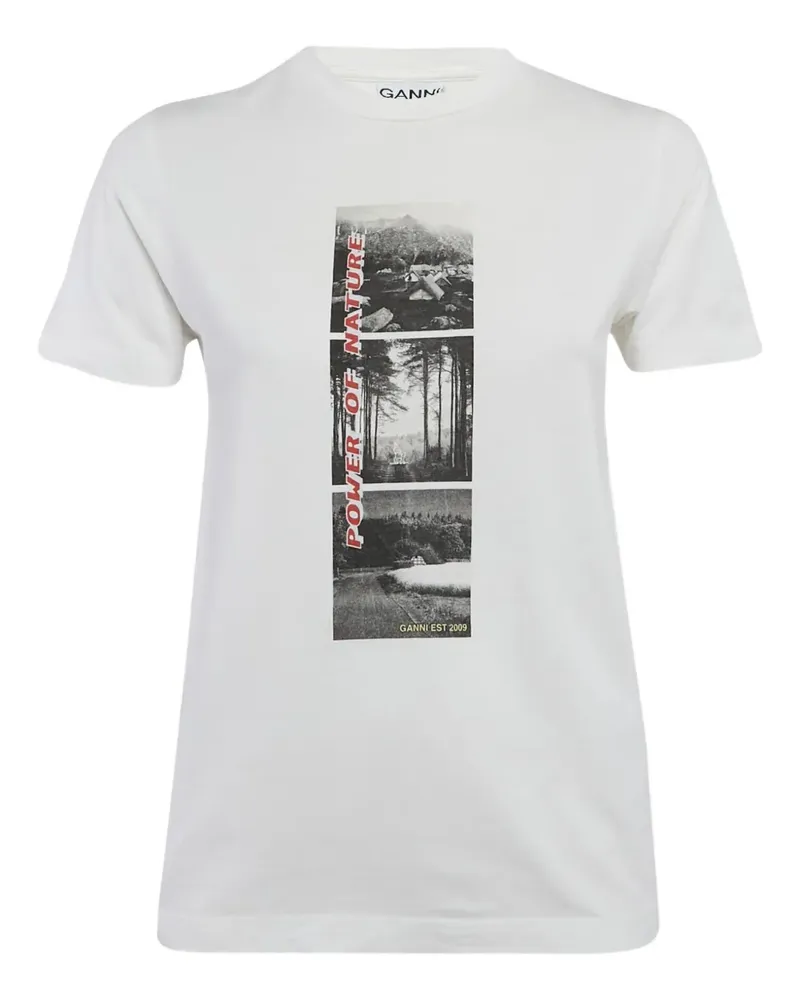 Ganni Pre-owned T-Shirt - Weiß Weiß