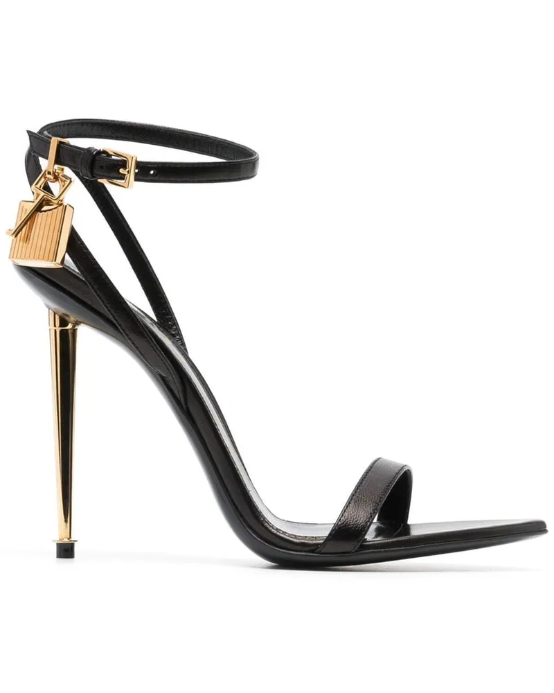 Tom Ford Padlock Sandalen 105mm - Schwarz Schwarz