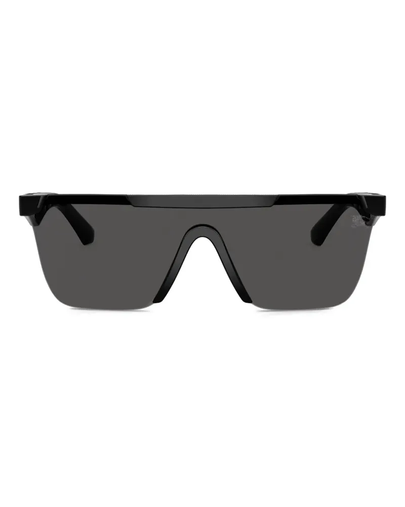 Burberry Sonnenbrille mit Logo-Print - Schwarz Schwarz