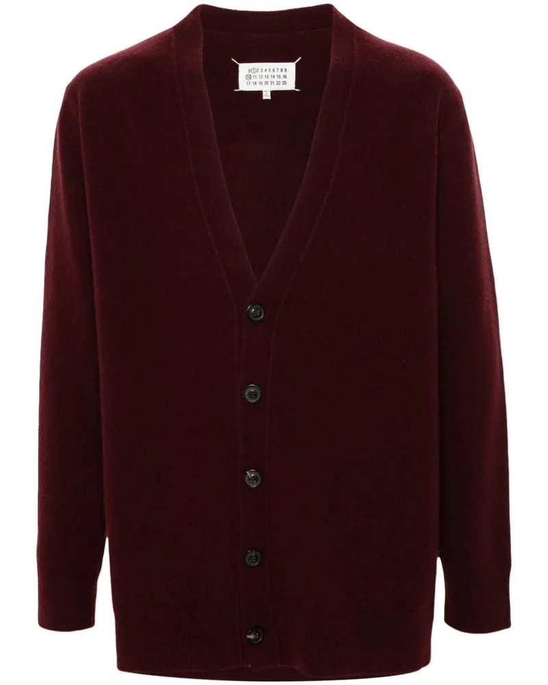 Maison Margiela Ausgeblichener Cardigan - Rot Rot