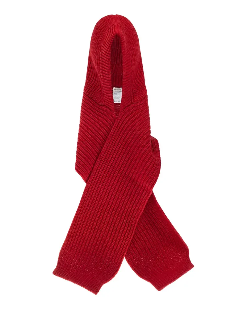 Moncler Schal aus geripptem Strick - Rot Rot