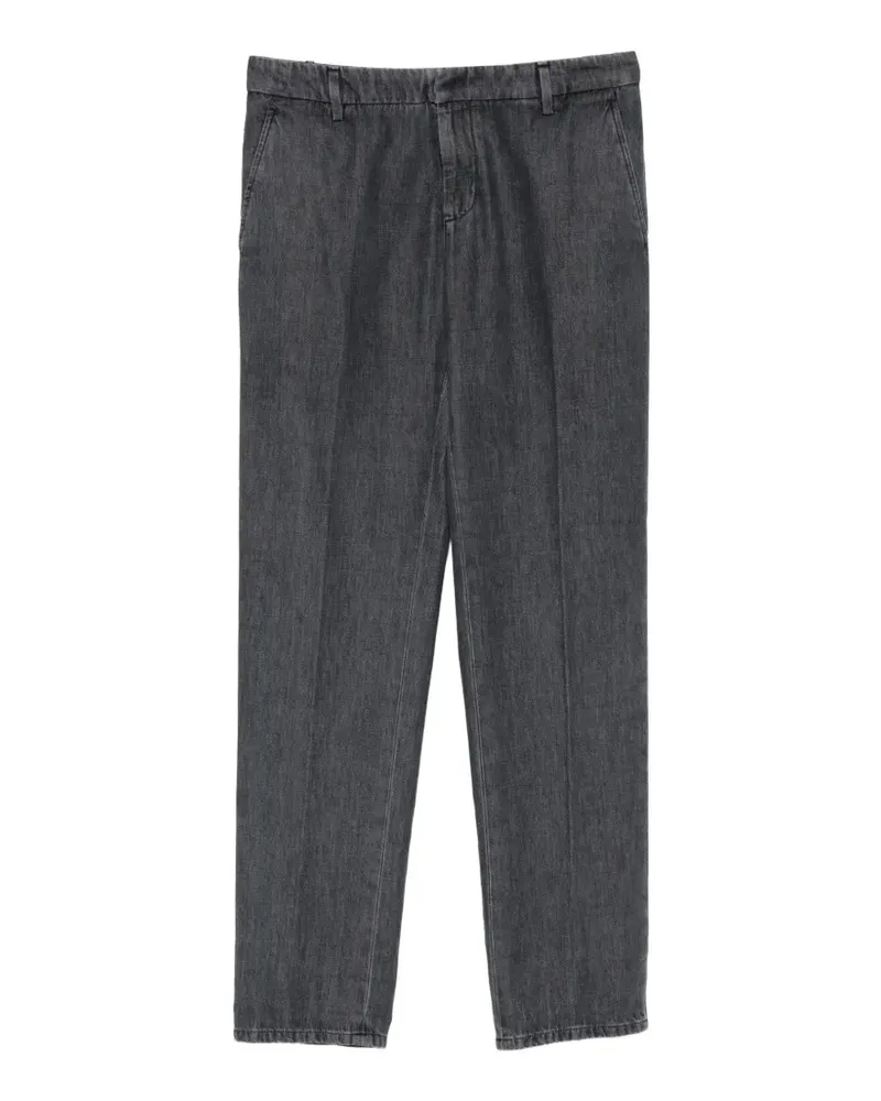 Dondup Hose mit Bundfalten - Schwarz Schwarz