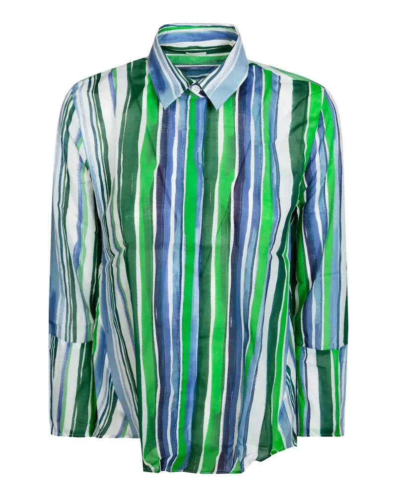 Robert Friedman striped shirt - Grün Grün
