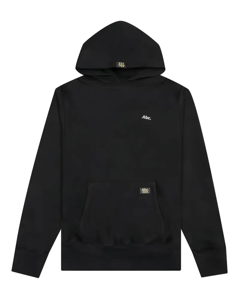 Abc. Hoodie mit Logo-Stickerei - Schwarz Schwarz
