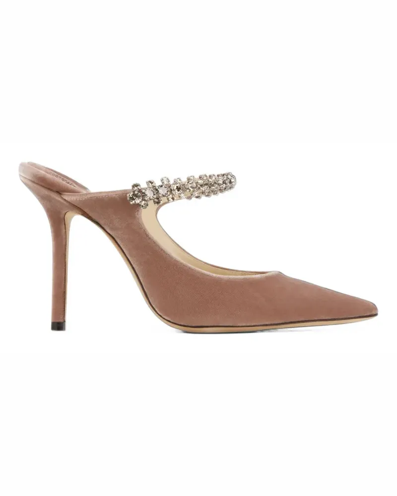 Jimmy Choo Mules mit Kristallen - Rosa Rosa