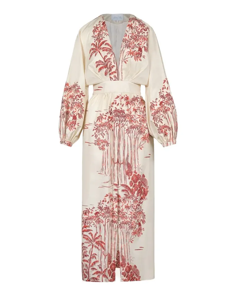 Johanna Ortiz Andar Aventurero midi dress - Nude Nude