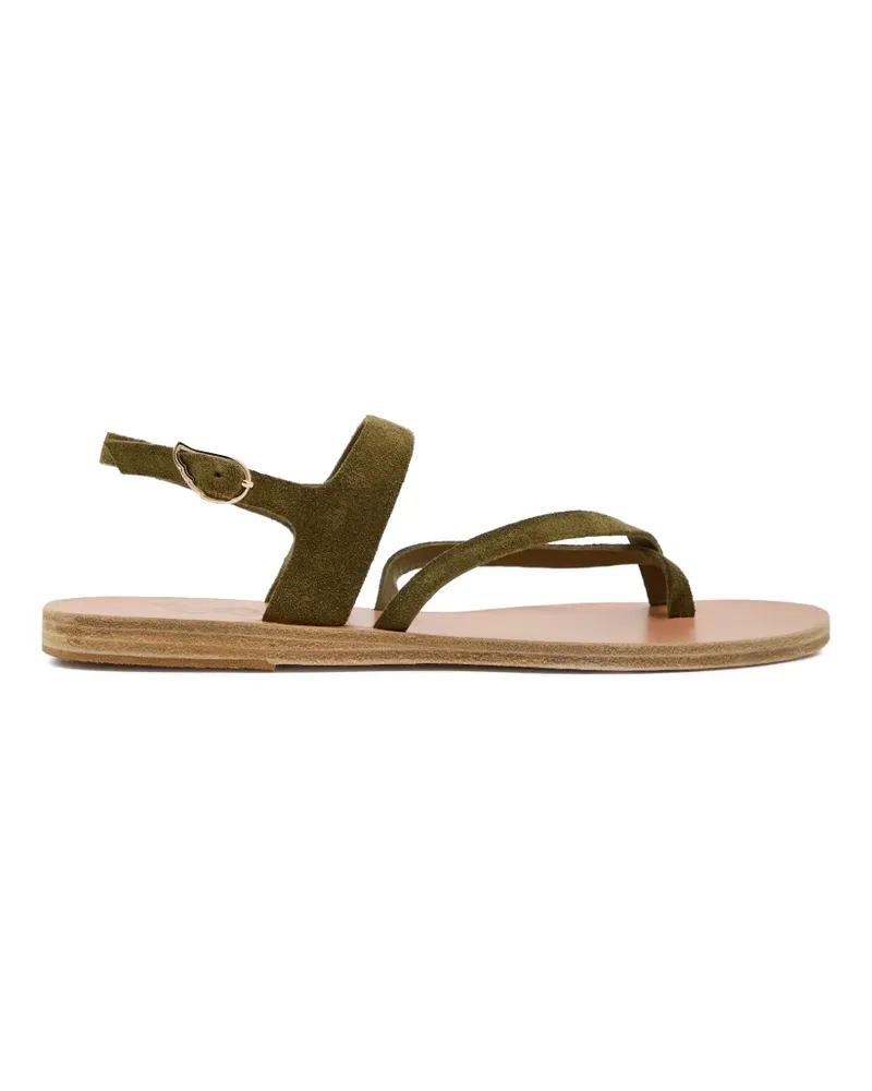 Ancient Greek Sandals Theano slingback suede sandals - Grün Grün