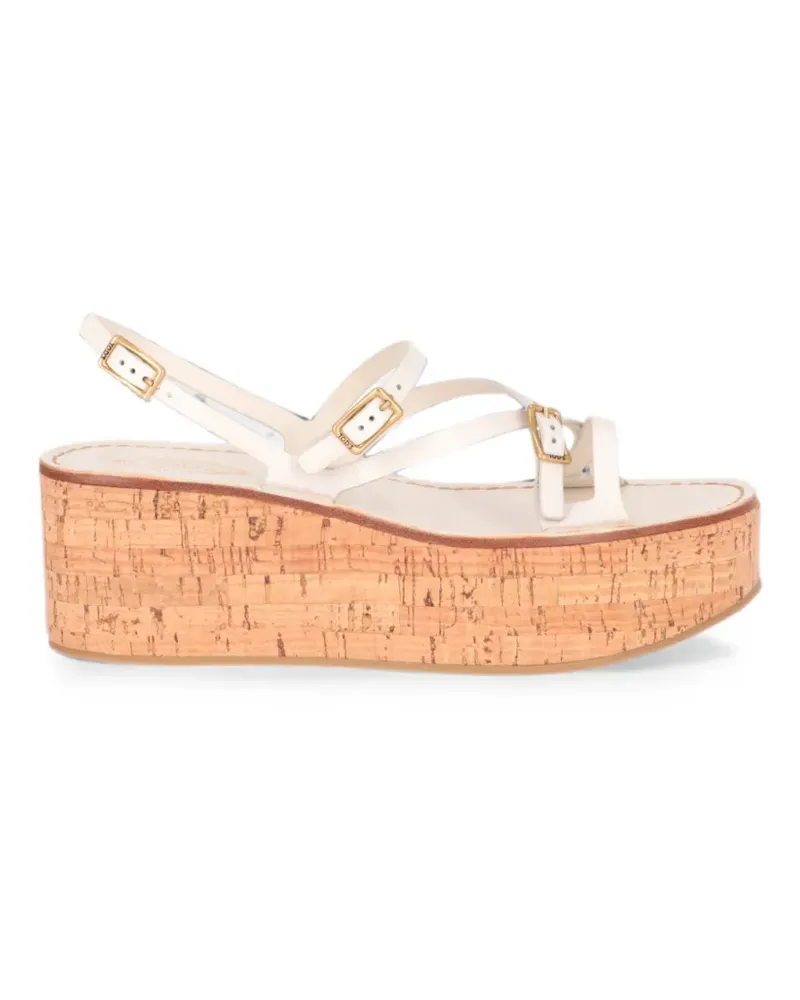 TOD'S buckle-fastening platform sandals - Weiß Weiß