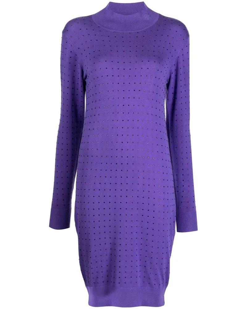 Karl Lagerfeld Kleid mit Strass - Violett Violett