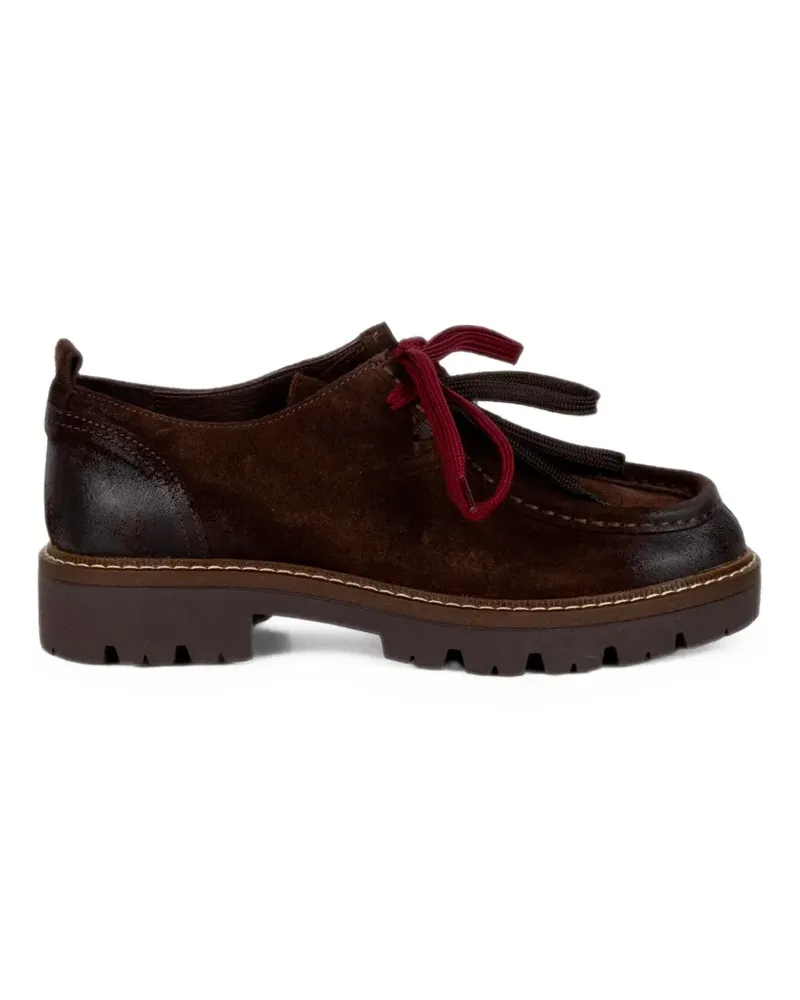 Stokton suede lace-up loafers - Braun Braun