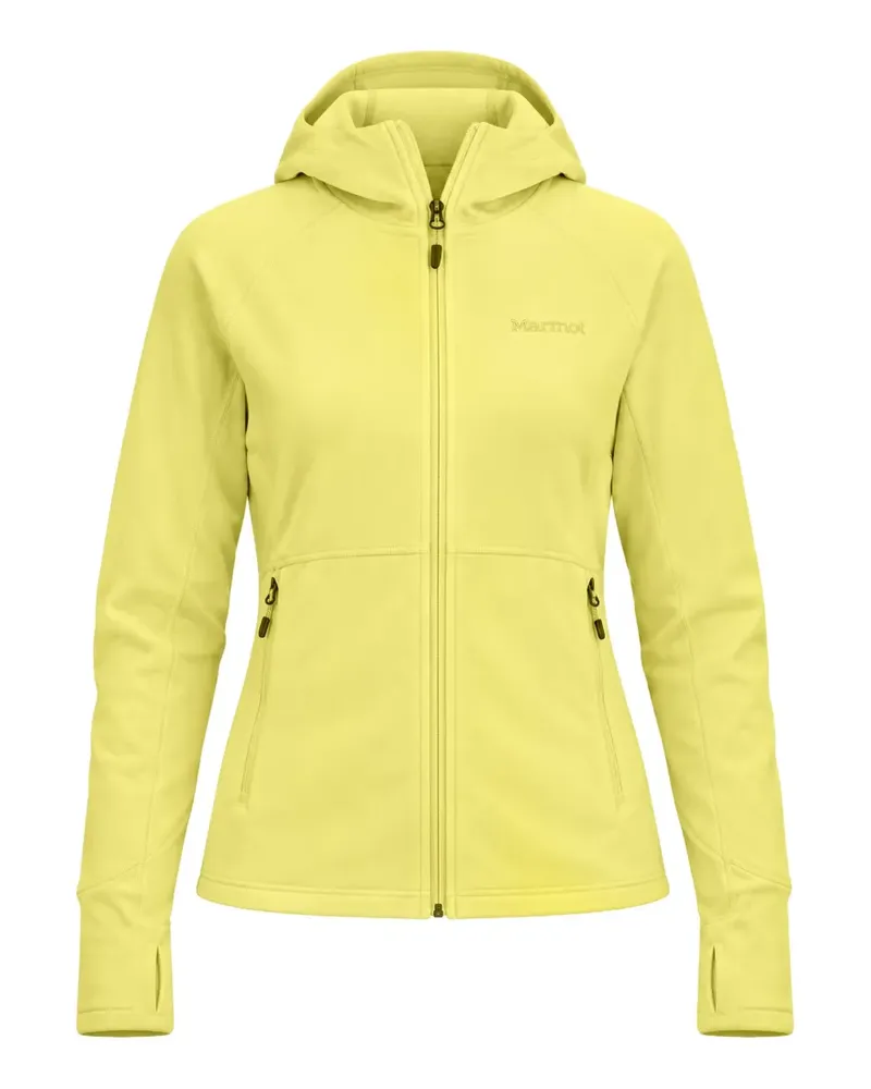 Marmot Kapuzenjacke mit Logo-Print - Gelb Gelb