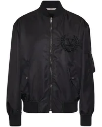 Valentino Garavani Bomberjacke mit Pailletten Schwarz