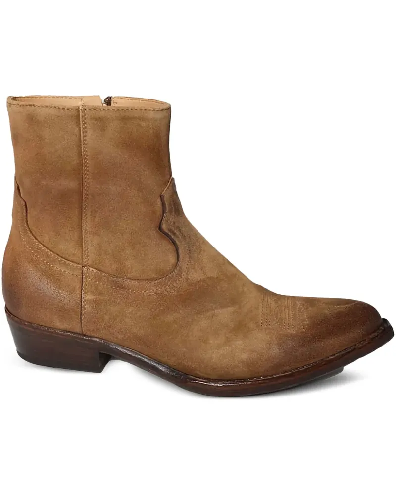 Damy Stiefeletten mit Western-Style 30mm - Braun Braun