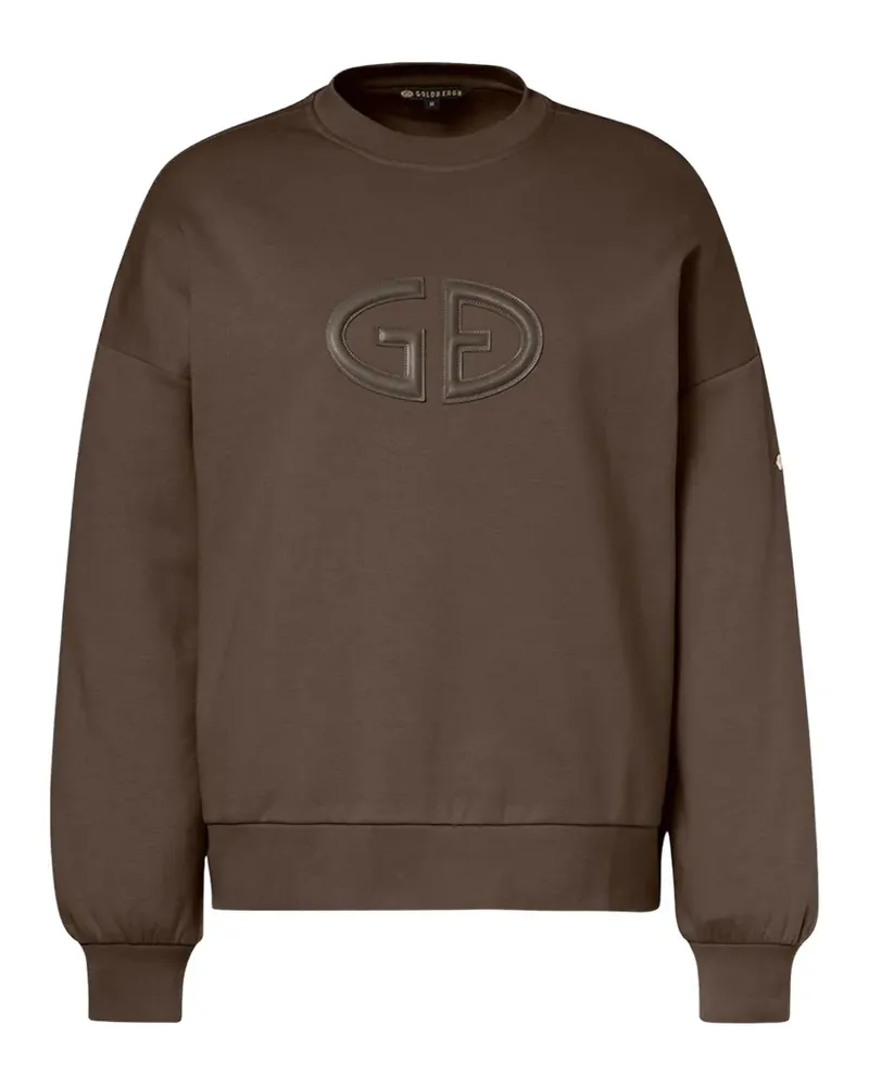 GOLDBERGH Tova Sweatshirt mit Logo-Applikation - Braun Braun