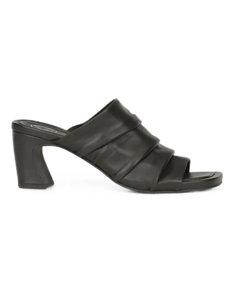 ash Eva Sandalen aus Leder mit Absatz - Schwarz Schwarz