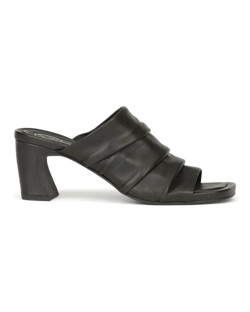 ash Eva Sandalen aus Leder mit Absatz - Schwarz Schwarz