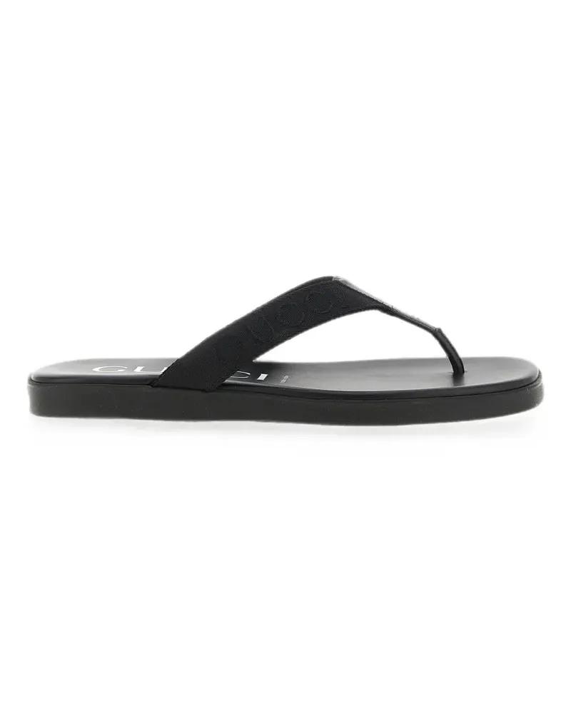 Gucci Sandalen mit Logo-Jacquard - Schwarz Schwarz