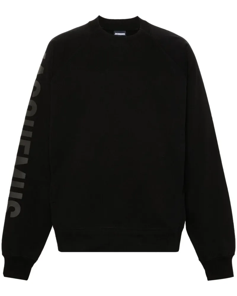 Jacquemus Le Sweatshirt Typo Oberteil - Schwarz Schwarz