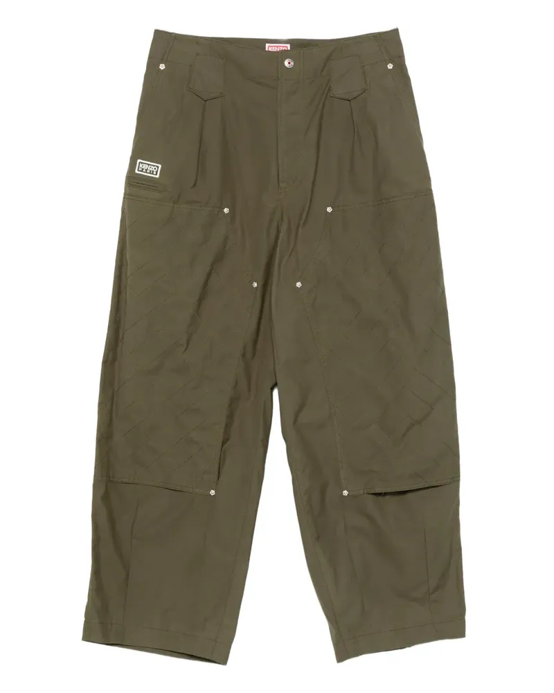 Kenzo Hose mit gesteppten Einsätzen - Grün Grün