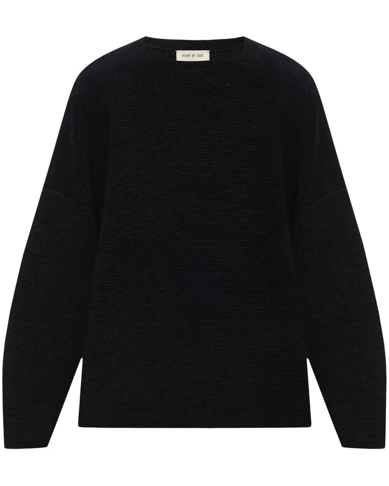 Fear of God Gerippter Ottoman Pullover - Schwarz Schwarz