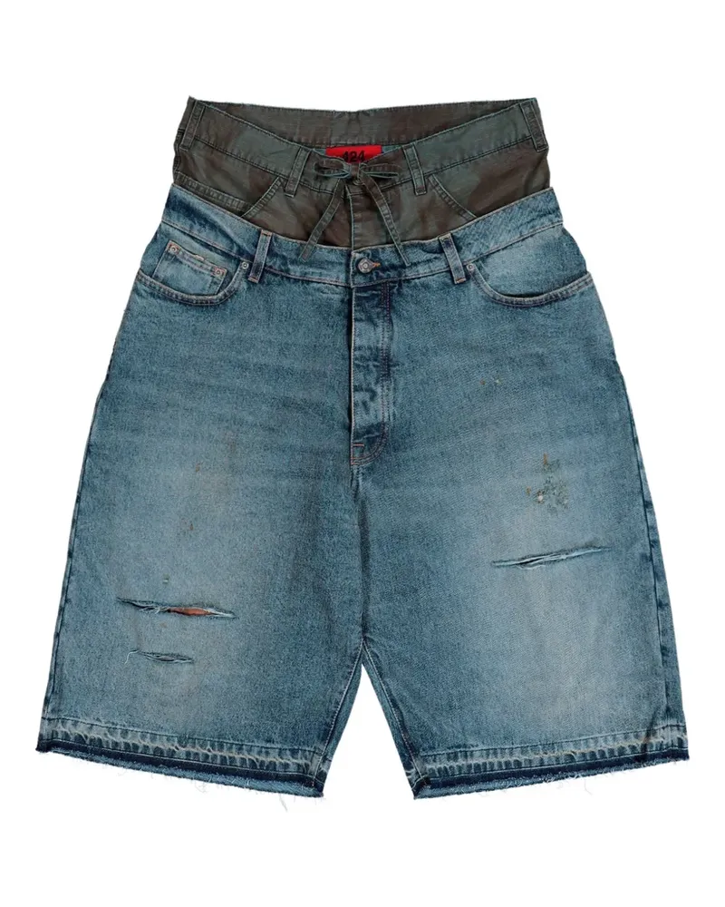 FourTwoFour on Fairfax double big daddy shorts - Blau Blau