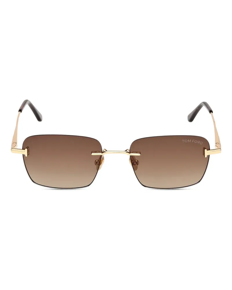 Tom Ford Rahmenlose Sonnenbrille - Gold Gold