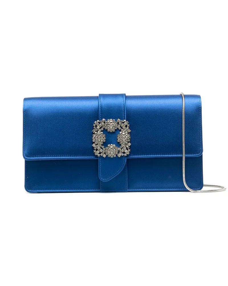 Manolo Blahnik Capri' Clutch - Blau Blau