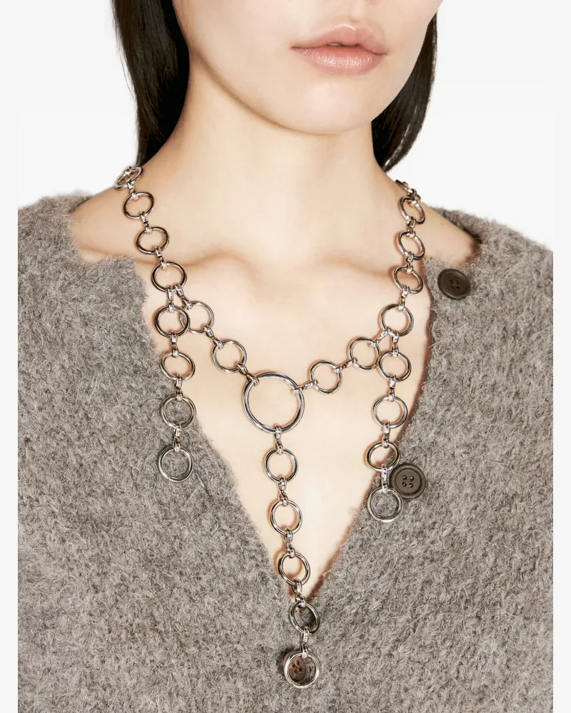 Our Legacy ring chain-pendants necklace - Silber Silber