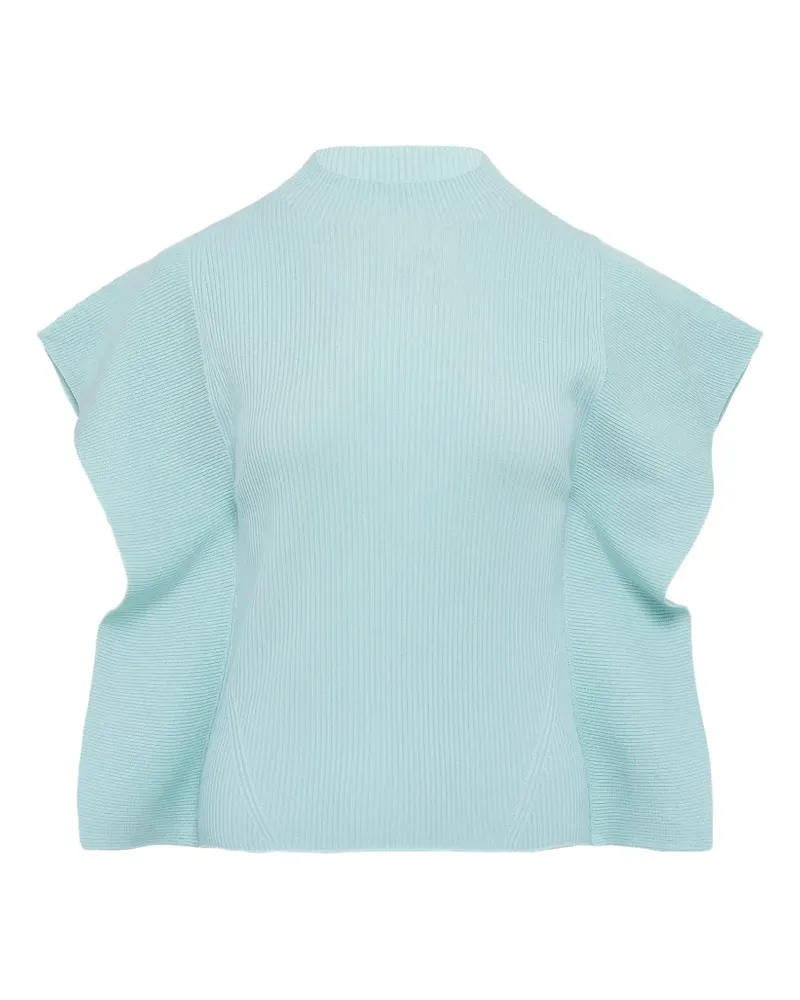 CFCL ribbed funnel-neck top - Blau Blau